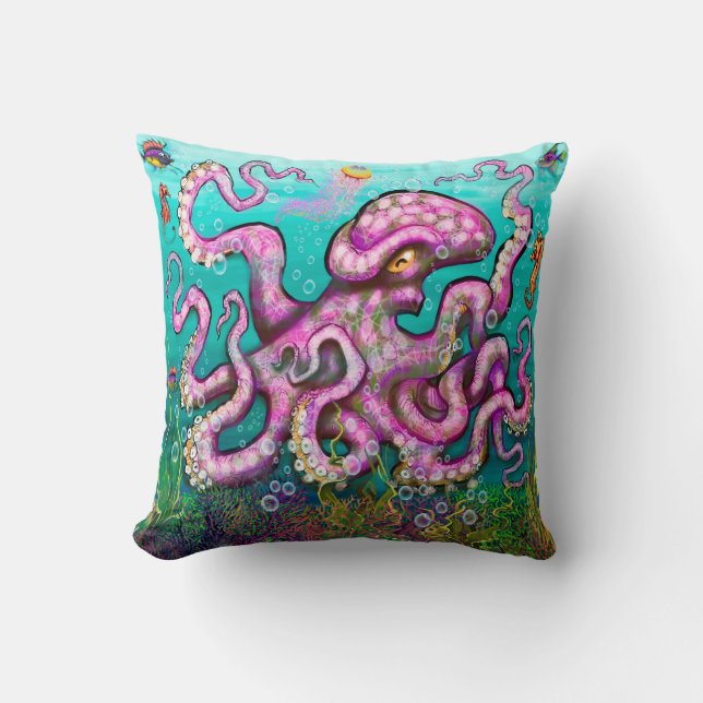 Oktopus Kissen (Vorderseite)