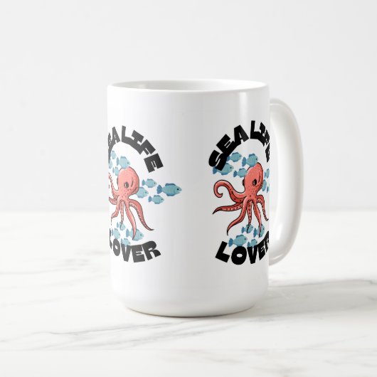 Oktopus Klassische Tasse (VorderseiteRechts)