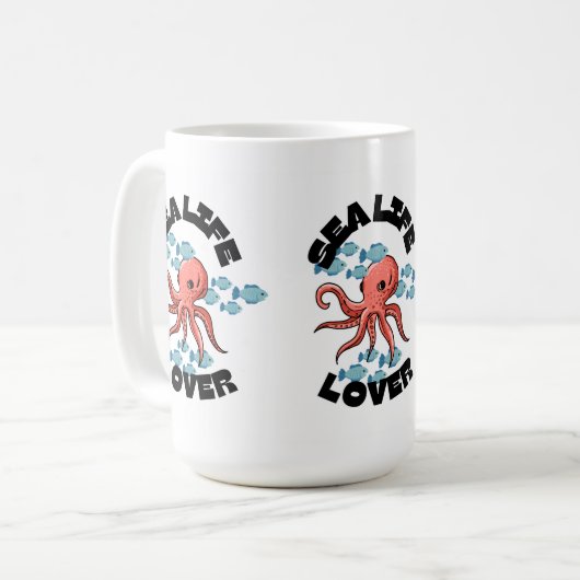 Oktopus Klassische Tasse (Vorderseite Links)