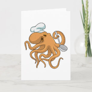 Oktopus Koch Chefhut Karte