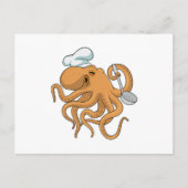 Oktopus Koch Postkarte (Vorderseite)