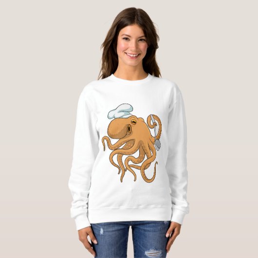 Oktopus Koch Sweatshirt (Vorne ganz)