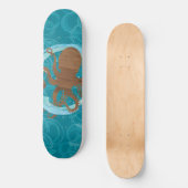 Oktopus Küstenkunst Skateboard (Vorderseite)