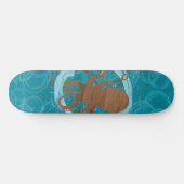 Oktopus Küstenkunst Skateboard (Horizontal)