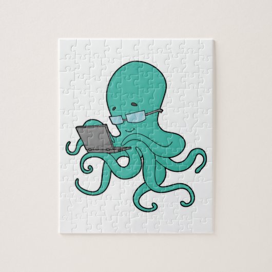 Oktopus Laptop Puzzle (Vertikal)