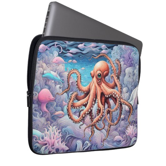 Oktopus Laptopschutzhülle (Vorne Rechts)
