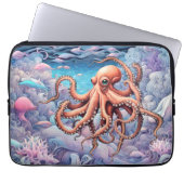 Oktopus Laptopschutzhülle (Vorderseite)