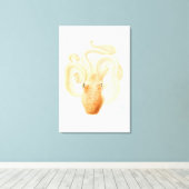 Oktopus Leinwanddruck (Insitu (Holzboden))