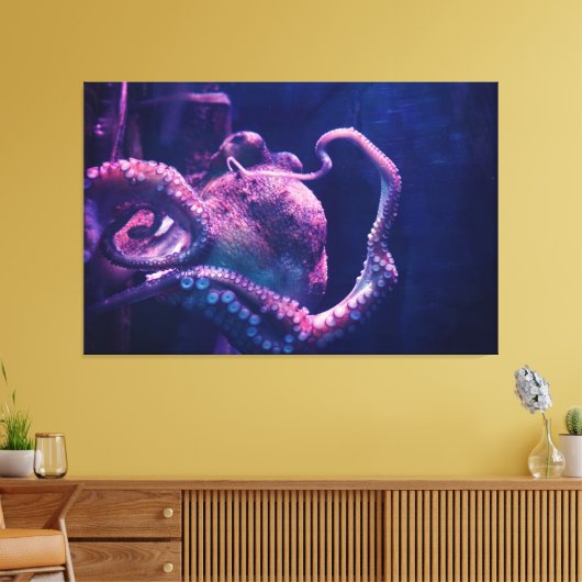 Oktopus Leinwanddruck (Insitu (Wohnzimmer))