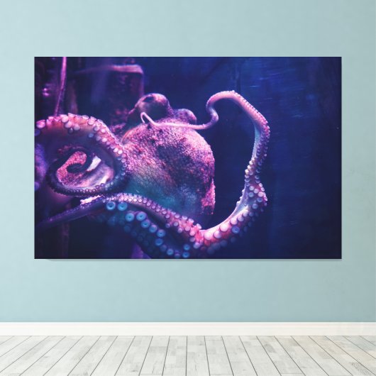 Oktopus Leinwanddruck (Insitu (Holzboden))