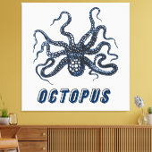 Oktopus Leinwanddruck (Insitu (Wohnzimmer))