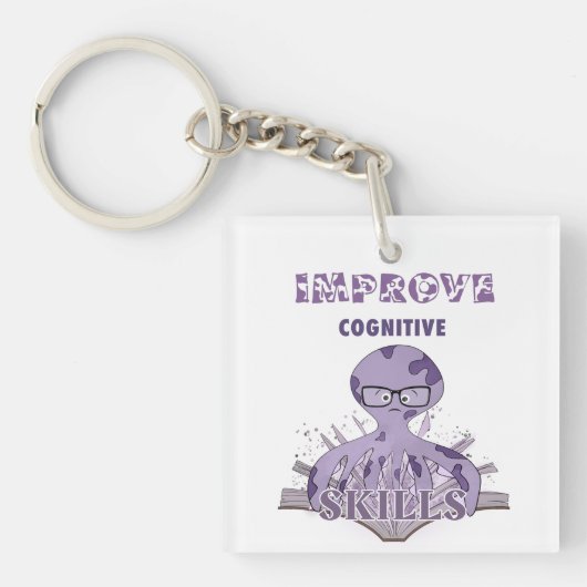 Oktopus lesen schlüsselanhänger (Vorderseite)