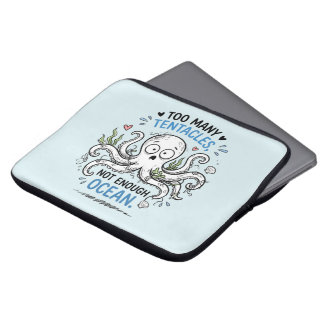 Oktopus Liebhaber Laptop Hülle Zu Viele Tentakel Laptopschutzhülle