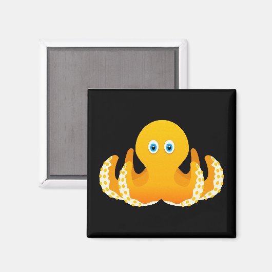 Oktopus Magnet (Vorderseite/Rückseite)