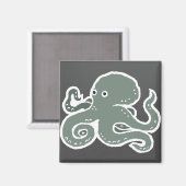 Oktopus Magnet (Vorderseite/Rückseite)
