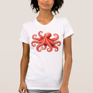 Oktopus Meer Leben Ozean Tier Design T-Shirt