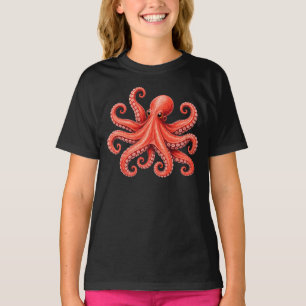 Oktopus Meer Leben Ozean Tier Design T-Shirt