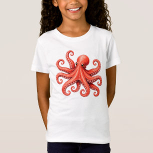 Oktopus Meer Leben Ozean Tier Design T-Shirt