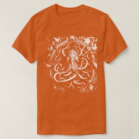 Oktopus-Meerestier T-Shirt (Design vorne)