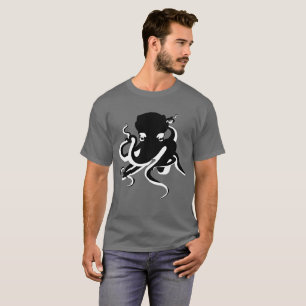 Oktopus minimalistischer nautischer T - Shirt