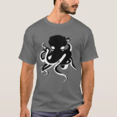 Oktopus minimalistischer nautischer T - Shirt (Vorderseite)