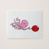 Oktopus mit Ballon Puzzle (Horizontal)