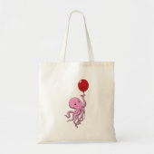 Oktopus mit Ballon Tragetasche (Vorne)