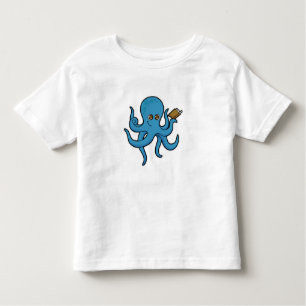 Oktopus mit Buch Kleinkind T-shirt