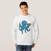Oktopus mit Buch T-Shirt (Vorne ganz)