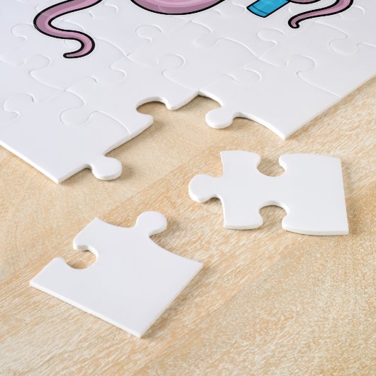 Oktopus mit Crayon Puzzle (Seite)