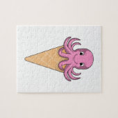 Oktopus mit Eiscreme Puzzle (Horizontal)