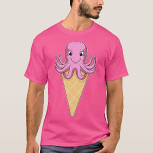 Oktopus mit Eiscreme T-Shirt