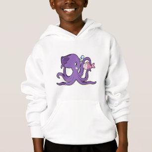 Oktopus mit Fisch.PNG Hoodie