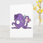 Oktopus mit Fisch.PNG Karte (Gelbe Blume)