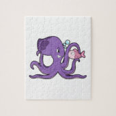 Oktopus mit Fisch.PNG Puzzle (Vertikal)