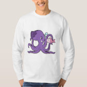 Oktopus mit Fisch.PNG T-Shirt (Vorderseite)