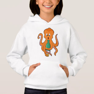 Oktopus mit Flasche.PNG Hoodie