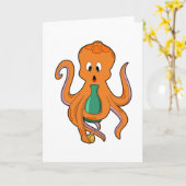 Oktopus mit Flasche.PNG Karte (Gelbe Blume)