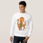 Oktopus mit Flasche.PNG Sweatshirt (Vorne ganz)