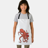Oktopus mit Getränk Schürze (Insitu)