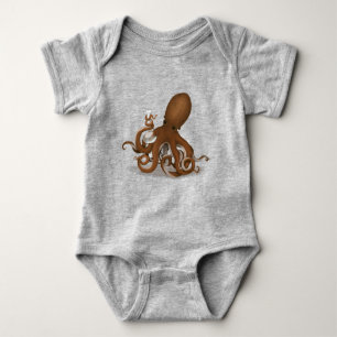 Oktopus mit Glaskolben neo-Viktorianischer Wissens Baby Strampler