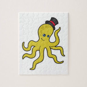 Oktopus mit Hut Puzzle