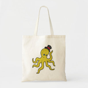 Oktopus mit Hut Tragetasche