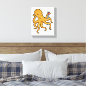 Oktopus mit Juckreiz Leinwanddruck (Insitu (Schlafzimmer))