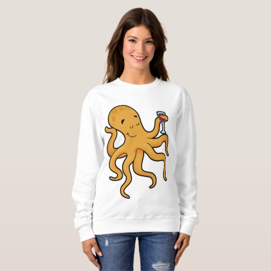 Oktopus mit Juckreiz Sweatshirt (Vorne ganz)