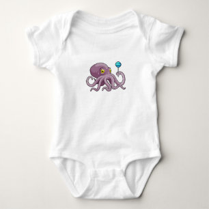 Oktopus mit Lollipop Baby Strampler