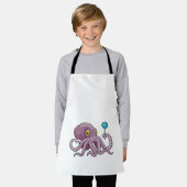 Oktopus mit Lollipop Schürze (Getragen)