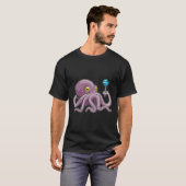Oktopus mit Lollipop T-Shirt (Vorne ganz)