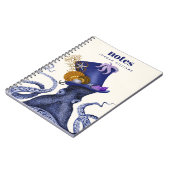 Oktopus mit Nautikhut Notizblock (Linke Seite)