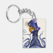 Oktopus mit Nautikhut Schlüsselanhänger (Vorderseite links)